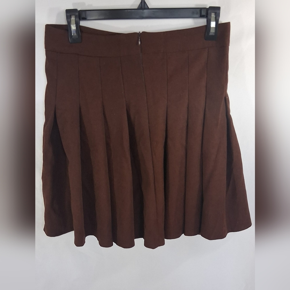 ROMWE Brown A-Line Mini Skirt